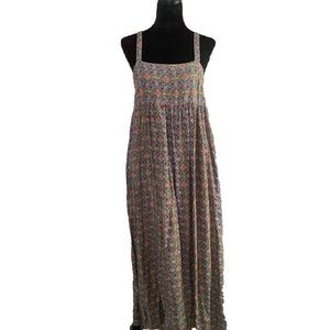 Natural Life Boho Maxi Dress with Side Slit